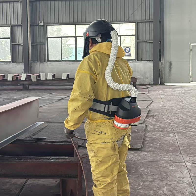 Masque respiratoire à ventilation assistée NEW AIR BXH-3002 avec casque de protection pour la peinture